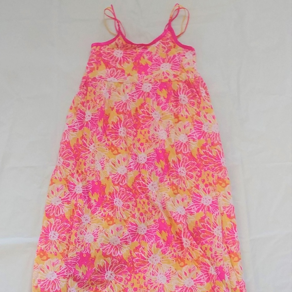 Bright spaghetti strap girls dress